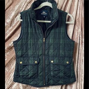 Quilted Plaid Vest